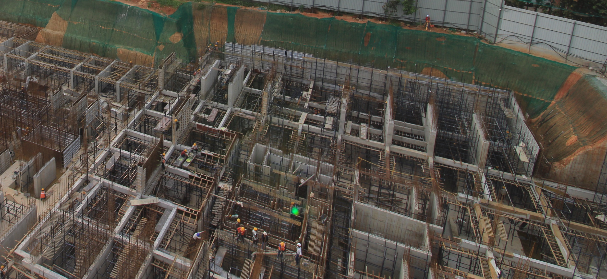 Tower-A: Basement-2 structure completed; basement-1 slab yet to start