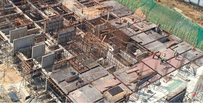 Tower B – Basement-2 Completed, Basement-1 in Progress